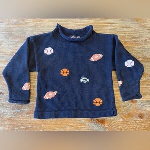 NWOT CHATHAM T. CO FOR KIDS SPORTS ROLL NECK 100% COTTON SWEATER, SIZE 6